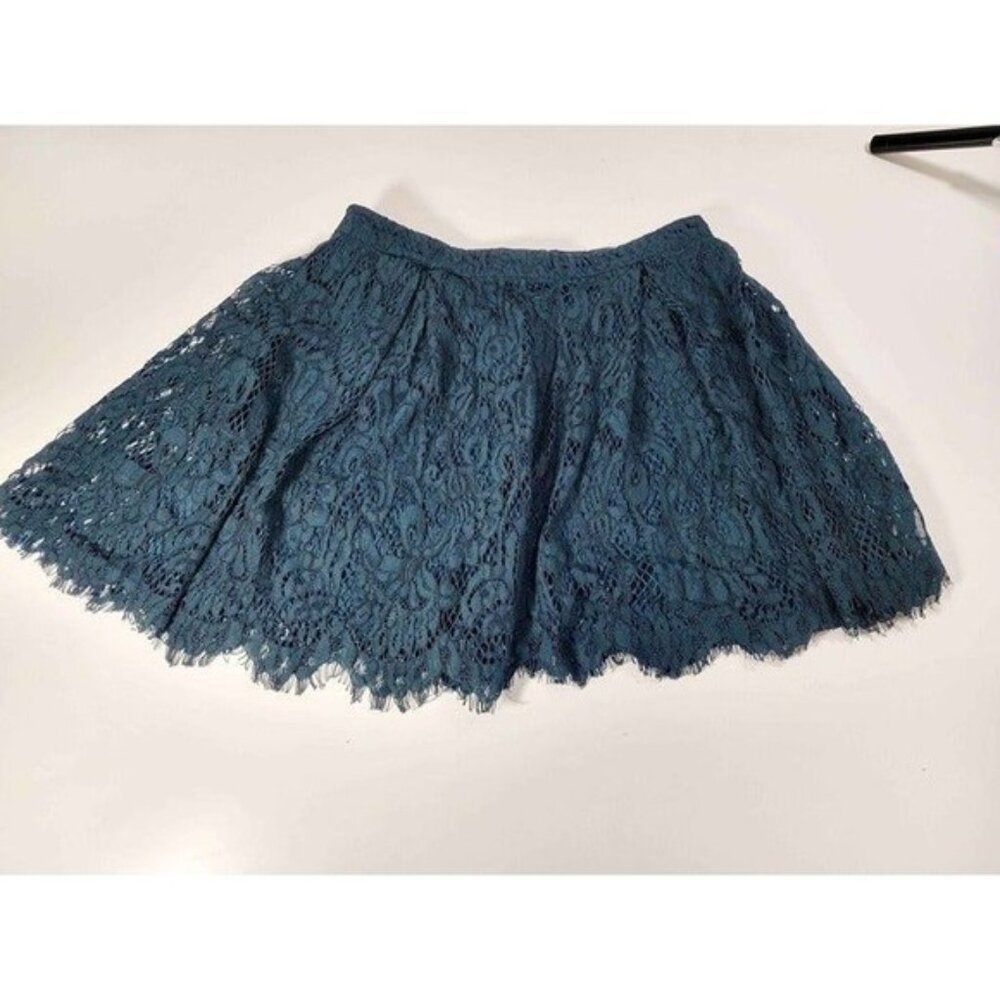 FREE - Forever 21 Dark Green Lace Mini Skirt - Size S (Size 28) Women's Junior
